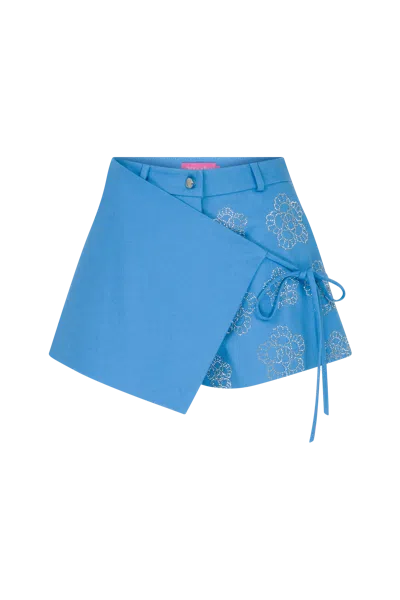 Declara Holly Shorts Skirt In Blue