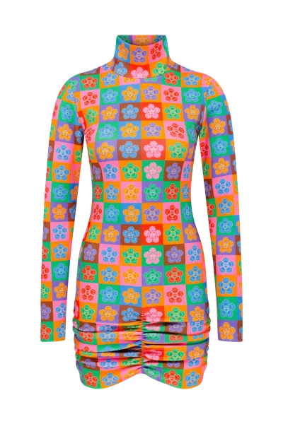 Declara Polychrome Icon Dress In Multi