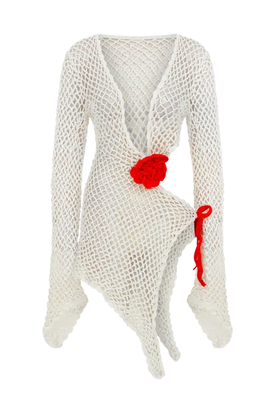 Declara Stately Petals Cover Up In White