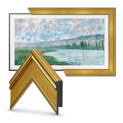 Deco Tv Frames 32 Frame For Samsung The Frame Tv 2021-2024 In Antique Gold