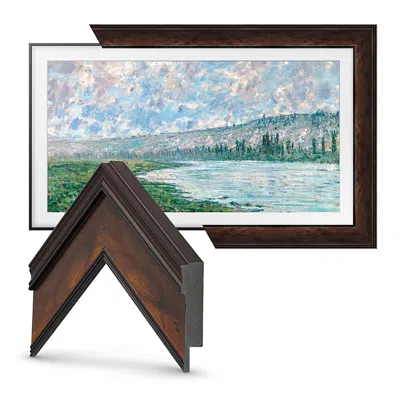 Deco Tv Frames 32 Frame For Samsung The Frame Tv 2021-2024 In Burlwood