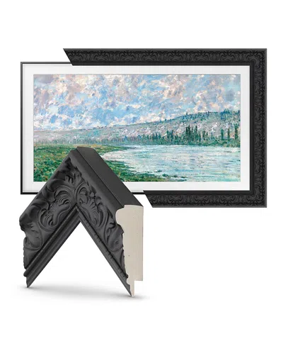 Deco Tv Frames 43 Customizable Frame For Samsung The Frame Tv 2021-2024 In Tuscan Matte Black