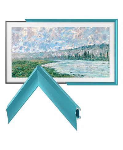 Deco Tv Frames 50 Alloy Prismatic Frame For Samsung The Frame Tv 2021-2024 In Prismatic Caribbean Turquoise