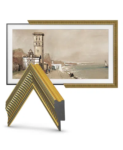 Deco Tv Frames 50 Slim Frame For Samsung The Frame Tv 2021-2024 In Empire Gold