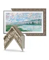 Deco Tv Frames 55 Customizable Frame For Samsung The Frame Tv 2021-2024 In Tuscan Silver
