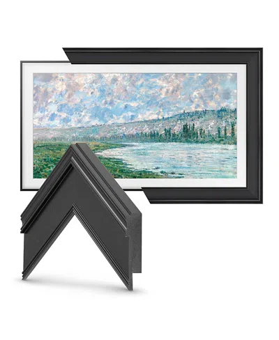 Deco Tv Frames 55" Customizable Frame For Samsung The Frame Tv 2021-2025 In Black