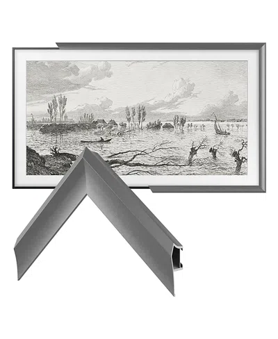 Deco Tv Frames 75 Alloy Prismatic Frame For Samsung The Frame Tv 2021-2024 In Prismatic Graphite