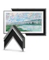 Deco Tv Frames 75 Customizable Frame For Samsung The Frame Tv 2021-2024 In Antique Silver  Black