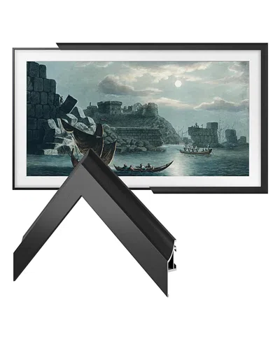 Deco Tv Frames 85 Alloy Scoop Frame For Samsung The Frame Tv 2021-2024 In Scoop Anodized Black