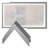 Deco Tv Frames 85 Alloy Scoop Frame For Samsung The Frame Tv 2021-2024 In Scoop Graphite