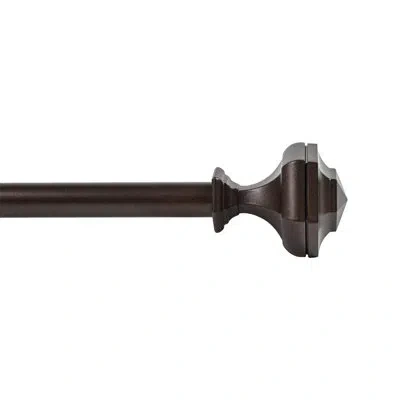 Deco Window Adjustable Curtain Rod For Windows 44 To 120 In Extendable Heavy Duty Iron Drapery Pole With Finials In Oil Rubbed