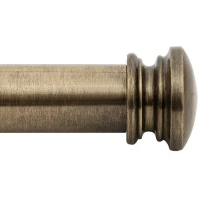 Deco Window Curtain Rods For Windows 44 – 120 Inch, 1 Inch Heavy Duty Extendable Metal Drapery Rod, Adjustable C In Brass