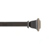 Deco Window Quattro 1 In Adjustable Curtain Rod In Brown