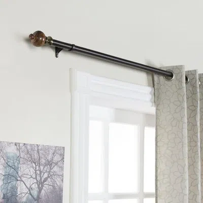 Deco Window Single Curtain Rod