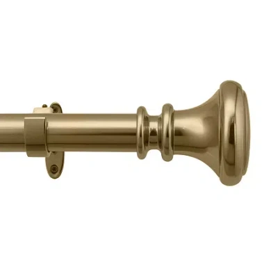 Deco Window Soft Gold Program 1 In Curtain Rod In Yellow