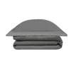 Decoflux Home Black / Grey Sateen Bed Linen Set Black Sand Us King, Uk Super King