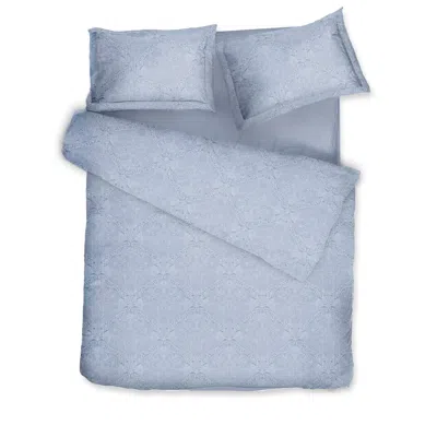 Decoflux Home Blue Sateen Bed Linen Set Paisley Ocean Uk Double, Us Full