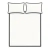 Decoflux Home Blue / White Bedding Set Frame Inner Anthracite Uk Double, Us Full