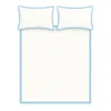Decoflux Home Blue / White Bedding Set Frame Inner Light Blue Uk Double, Us Full