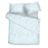 Decoflux Home Blue / White Cotton Bedding Set Eden Light Blue Uk Single, Us Twin