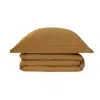 Decoflux Home Brown Sateen Bed Linen Set Cinnamon Us Queen, Uk King