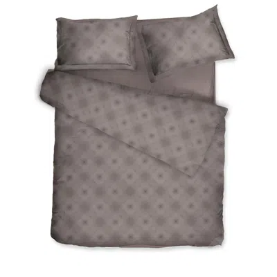 Decoflux Home Brown Sateen Bed Linen Set Mirage Chocolate Uk King, Us Queen