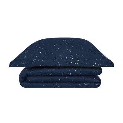 Decoflux Home Cotton Bedding Set Cosmos Dark Blue Uk Super King, Us King + Gift Wrapping