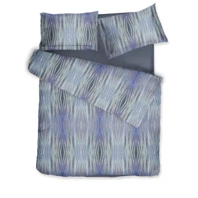 Decoflux Home Cotton Bedding Set Creation Blue Uk Single, Us Twin + Gift Wrapping