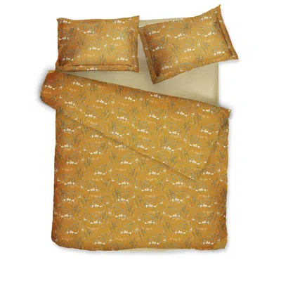Decoflux Home Cotton Bedding Set Dreamy Ochre Uk Single, Us Twin