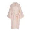 Decoflux Home Cotton Maternity Robe Creamy Peach - Light Orange, Mt In Orange