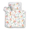 Decoflux Home White Bedding Set 'monday Blooms'  Uk Single In White