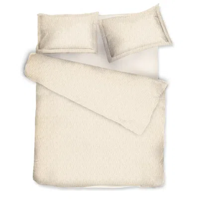 Decoflux Home Gold / Neutrals / White Cotton Bedding Set Twist Gold Uk Super King, Us King + Gift Wrapping In Gold/white
