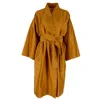 Decoflux Home Gold / Yellow / Orange Kimono Antique Gold - Yellow Cotton Dressing Gown, Hm In Gold/yellow/orange