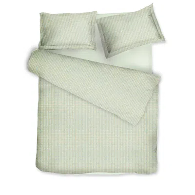 Decoflux Home Green Sateen Bed Linen Set Opal Mint Uk Double, Us Full