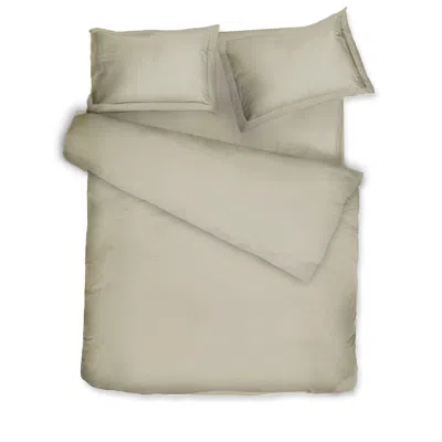 Decoflux Home Green Sateen Bed Linen Set Solid Pistachio Uk Super King, Us King
