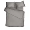 Decoflux Home Grey / Neutrals Sateen Bed Linen Set Solid Taupe Uk King, Us Queen