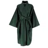 Decoflux Home Kimono Royal Green - Cotton Maternity Dressing Gown, Mt In Green