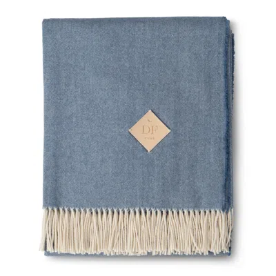 Decoflux Home Merino Wool Kashwool Blue Sky Throw