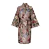 Decoflux Home Neutrals Cotton Kimono Magic Garden Grey Cliff Beige, Hm In Beige/gray