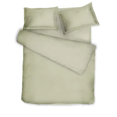 Decoflux Home Neutrals Sateen Bed Linen Set Solid Sand Us Queen, Uk King