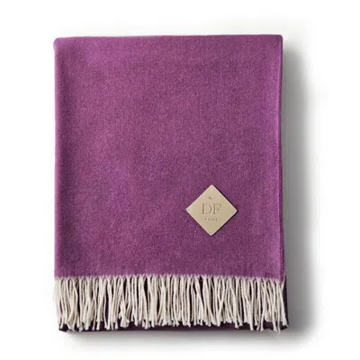 Decoflux Home Pink / Purple Purple Merino Wool Throw, New Collection