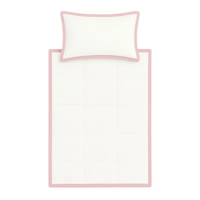 Decoflux Home Pink / Purple / White Bedding Set Frame Inner Primrose Pink Uk Single, Us Twin