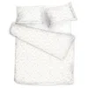 Decoflux Home Sateen Bed Linen Set Dreamy White Uk Double, Us Full In White