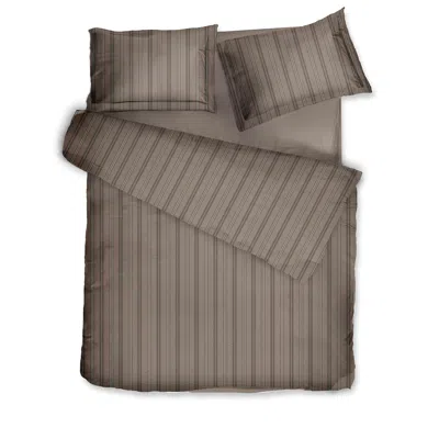 Decoflux Home Sateen Bed Linen Set Etno Brown Uk Double, Us Full