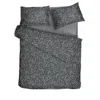 Decoflux Home Sateen Bed Linen Set Herbary Dark Grey Uk Single, Us Twin