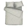 Decoflux Home Sateen Bed Linen Set Herbary Light Grey Us King, Uk Super King