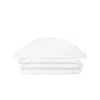 Decoflux Home Sateen Bed Linen Set Optical White Uk King, Us Queen
