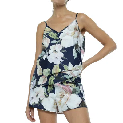 Decoflux Home Women's Cotton Short Pyjama Set - Harmony Dark Blue