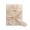 Decoflux Home Women's Gold / Neutrals Classic Cotton Sateen Bathrobe - Twist Gold In Gold