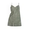 Decoflux Home Women's Green Pajama Dress - Rose Line Wild Sage In Green